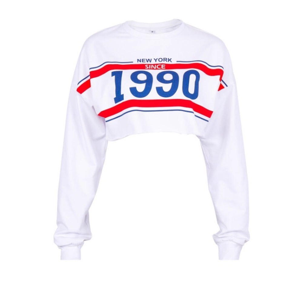 Streetwear CropTop LongSleeves NewYork since 1990